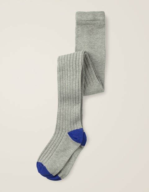 Ribbed Tights - Grey Marl Ribbed Tights - Grey Marl