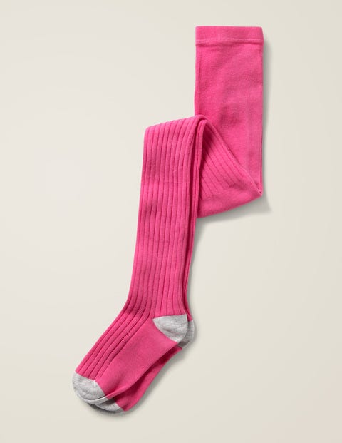 Rippenstrumpfhose - Knallrosa Rippenstrumpfhose - Knallrosa