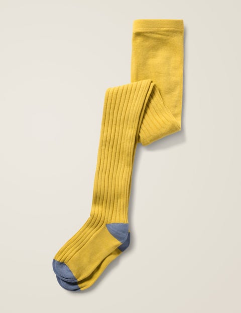 Ribbed Tights - Spicy Mustard Yellow Ribbed Tights - Spicy Mustard Yellow