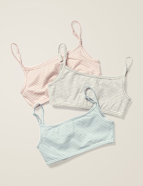 3 Pack Crop Tops - Multi Stripes 3 Pack Crop Tops - Multi Stripes