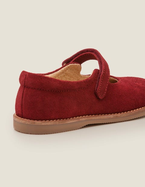 Spangenschuhe Aus Leder - Brombeerrot Spangenschuhe Aus Leder - Brombeerrot