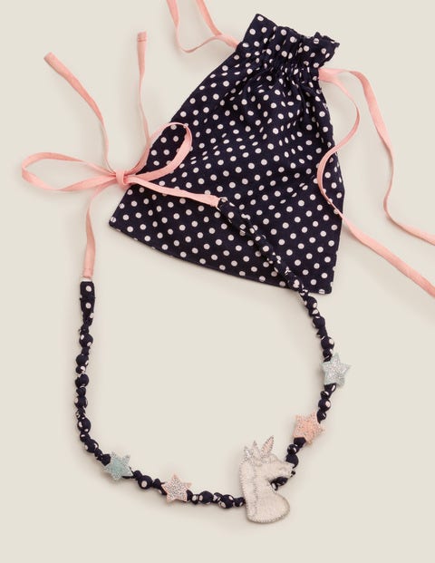 Fabric Necklace - Unicorn Fabric Necklace - Unicorn