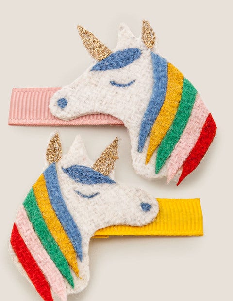 3 Pack Hair Clips - Unicorns 3 Pack Hair Clips - Unicorns