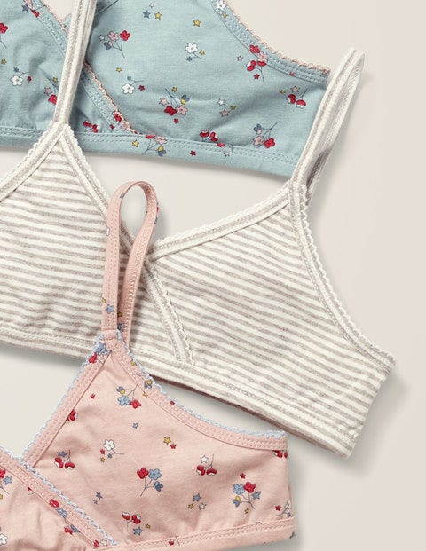 3 Pack Pretty Crop Tops - Star Sprig 3 Pack Pretty Crop Tops - Star Sprig