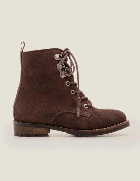 Suede Lace Up Boots - Night Owl Grey Suede Lace Up Boots - Night Owl Grey