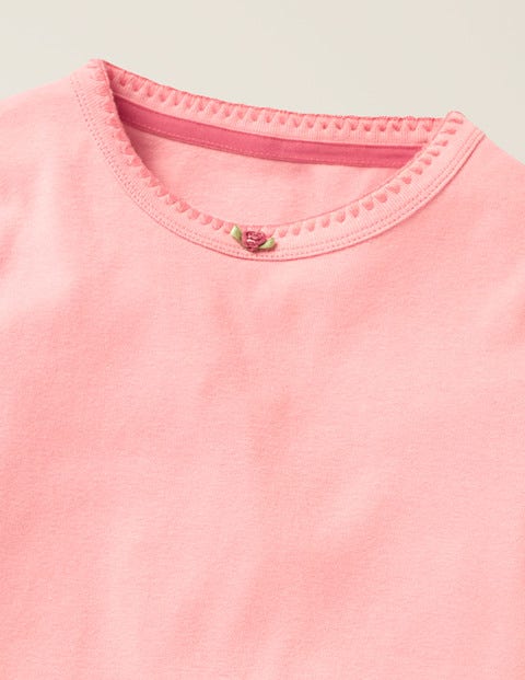 Long-sleeved Rosebud T-shirt - Parisian Pink Long-sleeved Rosebud T-shirt - Parisian Pink