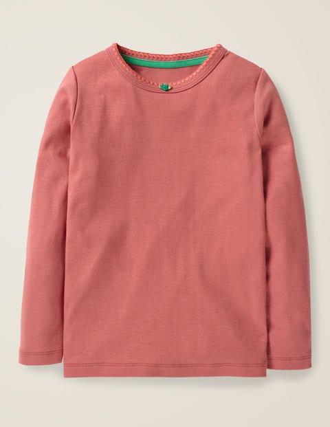 Long-Sleeved Rosebud T-Shirt - Rose Pink Long-Sleeved Rosebud T-Shirt - Rose Pink