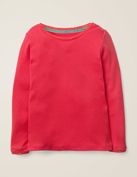 Supersoft Pointelle T-Shirt - Carmine Red Supersoft Pointelle T-Shirt - Carmine Red