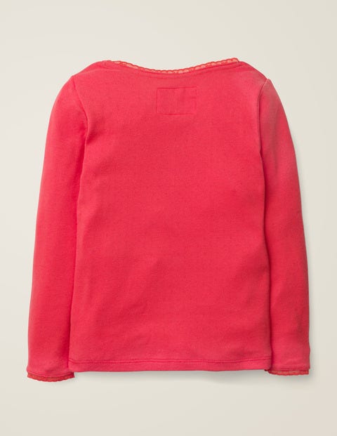 Supersoft Pointelle T-Shirt - Carmine Red Supersoft Pointelle T-Shirt - Carmine Red