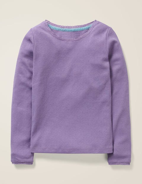 Supersoft Pointelle T-Shirt - Aster Purple Supersoft Pointelle T-Shirt - Aster Purple