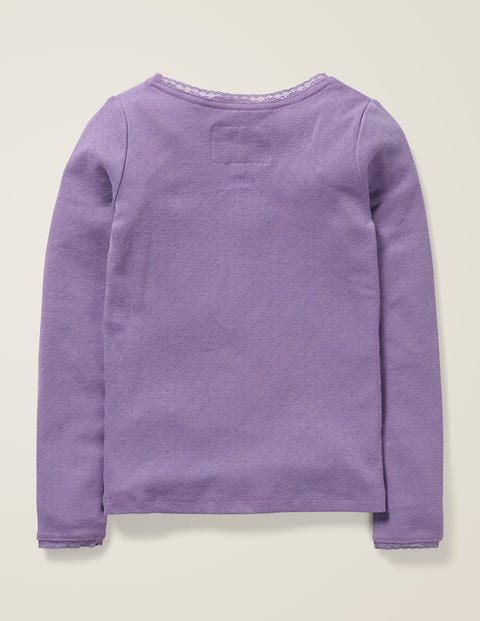 Supersoft Pointelle T-Shirt - Aster Purple Supersoft Pointelle T-Shirt - Aster Purple