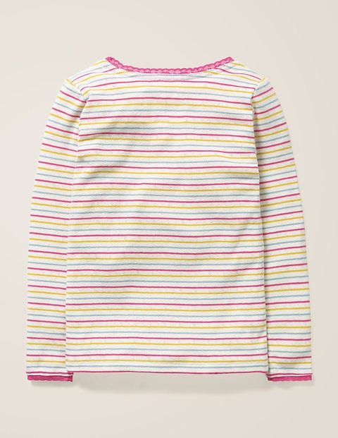 Supersoft Pointelle T-Shirt - Multi Rainbow Supersoft Pointelle T-Shirt - Multi Rainbow