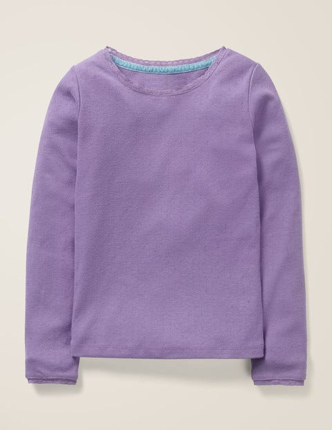 Supersoft Pointelle T-Shirt - Aster Purple Supersoft Pointelle T-Shirt - Aster Purple