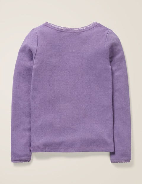 Supersoft Pointelle T-Shirt - Aster Purple Supersoft Pointelle T-Shirt - Aster Purple