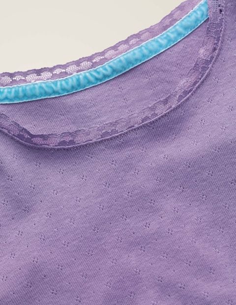 Supersoft Pointelle T-Shirt - Aster Purple Supersoft Pointelle T-Shirt - Aster Purple