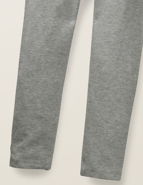 Einfarbige Leggings - Grau Meliert Einfarbige Leggings - Grau Meliert