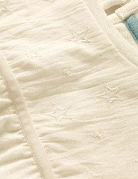 Star Embroidered Jersey Top - Ivory Star Embroidered Jersey Top - Ivory