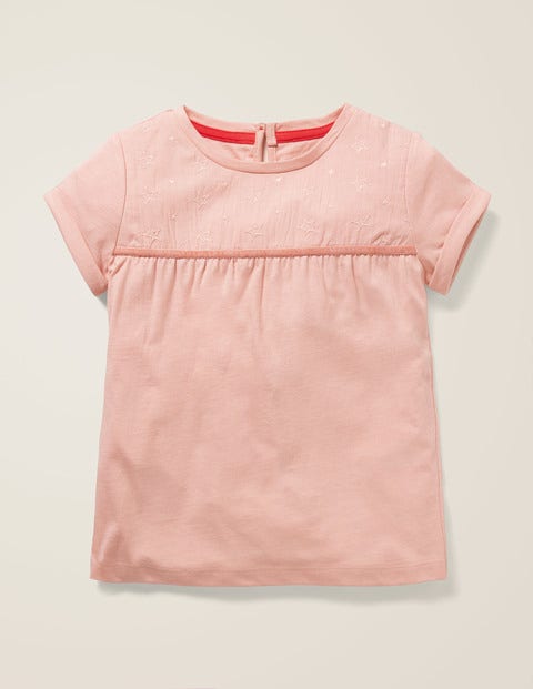 Star Embroidered Jersey Top - Provence Dusty Pink Star Embroidered Jersey Top - Provence Dusty Pink