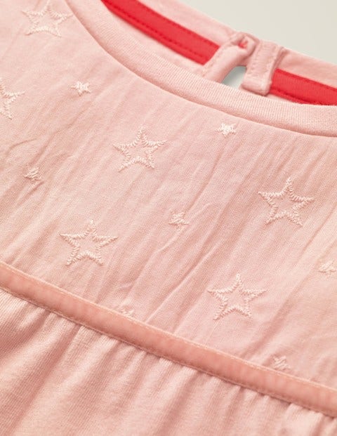 Star Embroidered Jersey Top - Provence Dusty Pink Star Embroidered Jersey Top - Provence Dusty Pink