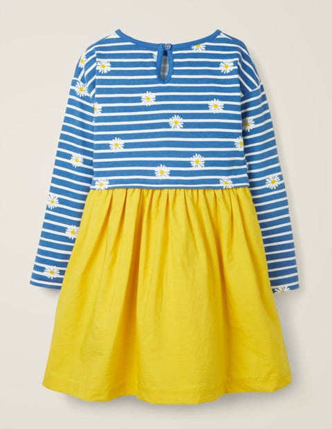 Hotchpotch Dress - Elizabethan Blue/Ivory Daisies Hotchpotch Dress - Elizabethan Blue/Ivory Daisies