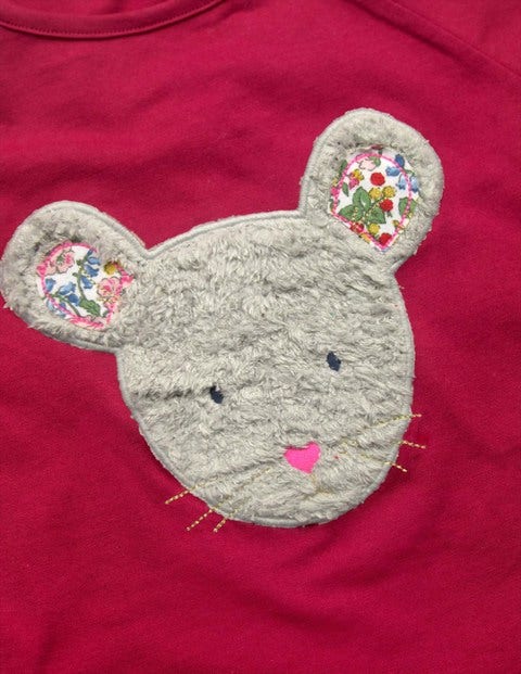 Animal Face T-Shirt - Bramble Red Mouse Animal Face T-Shirt - Bramble Red Mouse