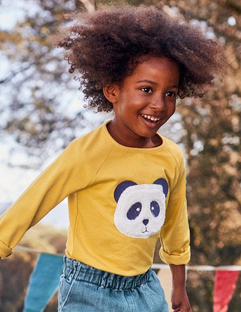 Animal Face T-Shirt - Spicy Mustard Yellow Panda Animal Face T-Shirt - Spicy Mustard Yellow Panda