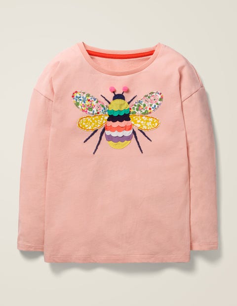 Big Appliqué T-Shirt - Provence Dusty Pink Bee Big Appliqué T-Shirt - Provence Dusty Pink Bee