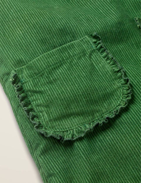 Schürzenkleid Aus Cord Mit Taschen - Weidengrün Schürzenkleid Aus Cord Mit Taschen - Weidengrün