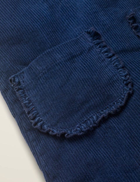 Schürzenkleid Aus Cord Mit Taschen - Schuluniform-Navy Schürzenkleid Aus Cord Mit Taschen - Schuluniform-Navy