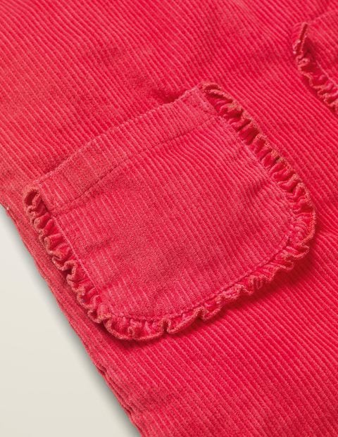 Robe Chasuble En Velours Côtelé À Poches - Rouge tarte aux fraises Robe Chasuble En Velours Côtelé À Poches - Rouge tarte aux fraises