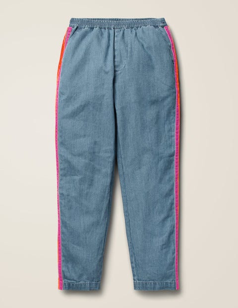 Webhose Mit Seitenstreifen - Faux-Uni Webhose Mit Seitenstreifen - Faux-Uni