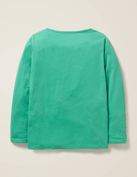 T-Shirt Mit Tierapplikation - Spargelgrün, Igel T-Shirt Mit Tierapplikation - Spargelgrün, Igel