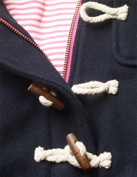 Wool Duffle Coat - Navy Wool Duffle Coat - Navy