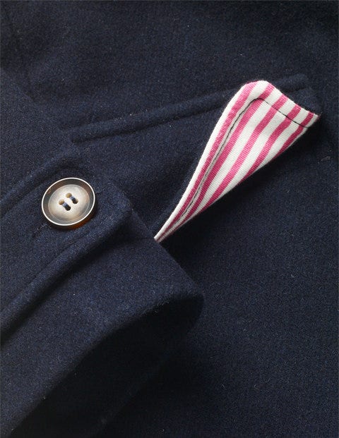 Wool Duffle Coat - Navy Wool Duffle Coat - Navy