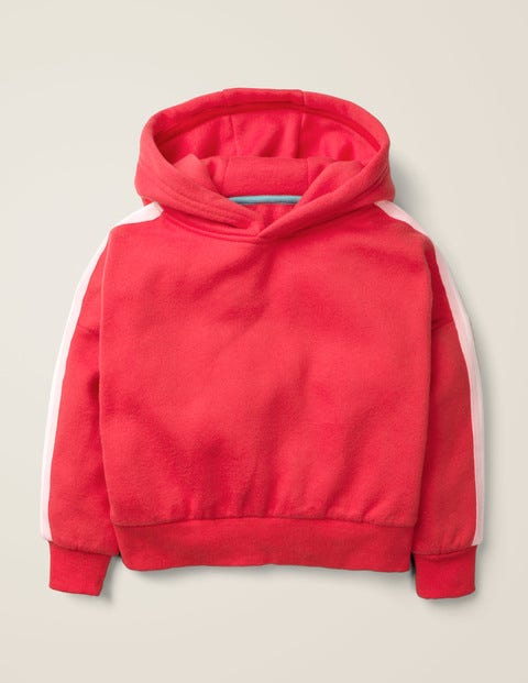Hoodie Mit Streifendetail - Karminrot Hoodie Mit Streifendetail - Karminrot