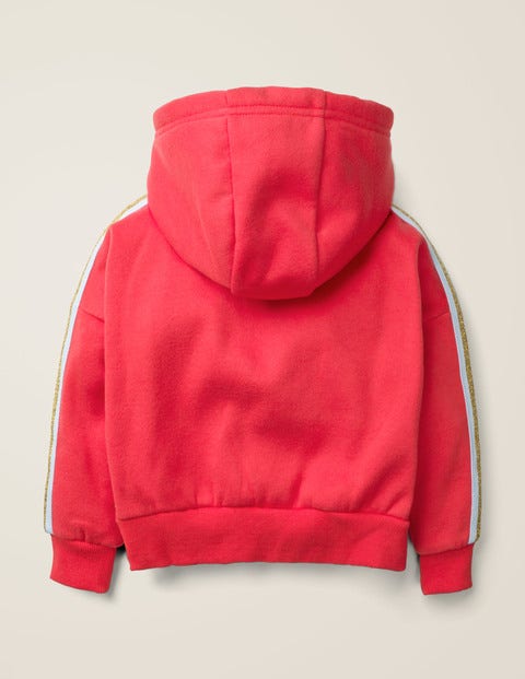 Hoodie Mit Streifendetail - Karminrot Hoodie Mit Streifendetail - Karminrot