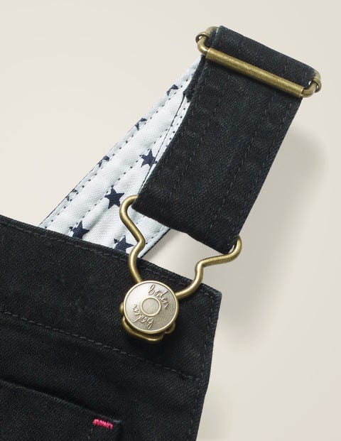 Skinny Fit Dungarees - Black Denim Skinny Fit Dungarees - Black Denim