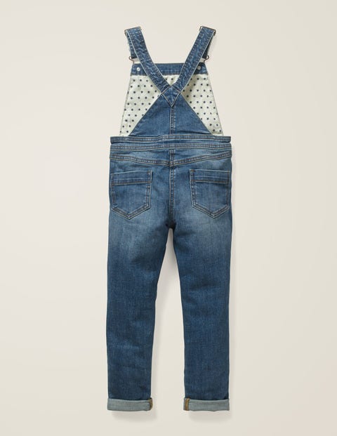 Skinny Fit Dungarees - Mid Vintage Denim Skinny Fit Dungarees - Mid Vintage Denim