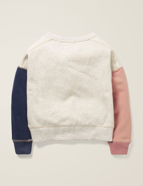 Slogan Sweatshirt - Oatmeal Marl London Slogan Sweatshirt - Oatmeal Marl London