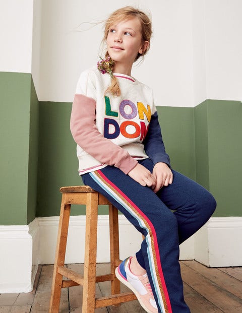 Slogan Sweatshirt - Oatmeal Marl London Slogan Sweatshirt - Oatmeal Marl London