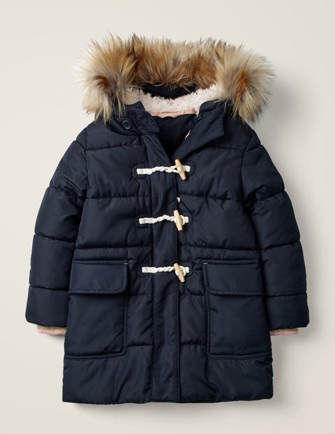 Longline Padded Jacket - Navy Longline Padded Jacket - Navy