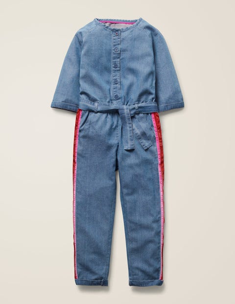 Jumpsuit Mit Seitenstreifen - Faux-Uni Jumpsuit Mit Seitenstreifen - Faux-Uni