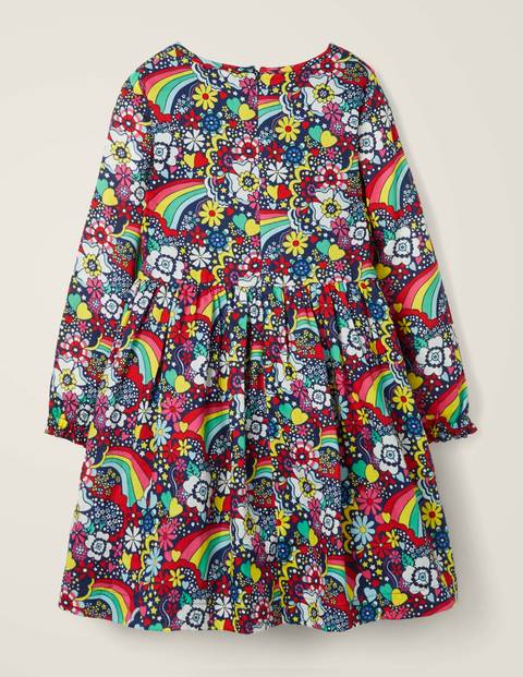 Printed Smock Dress - Multi Sixties Rainbow Printed Smock Dress - Multi Sixties Rainbow