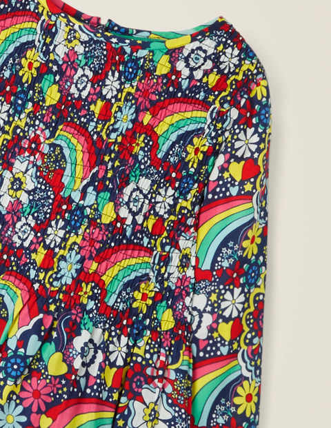 Printed Smock Dress - Multi Sixties Rainbow Printed Smock Dress - Multi Sixties Rainbow