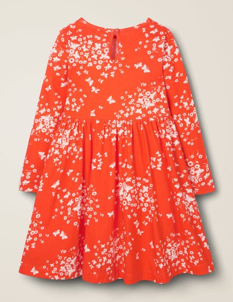 Printed Twirly Jersey Dress - Poppadew Red Butterfly Breeze Printed Twirly Jersey Dress - Poppadew Red Butterfly Breeze