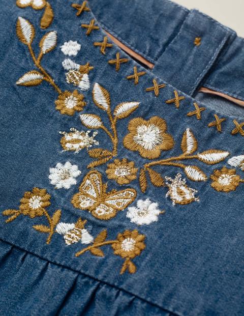 Embroidered Detail Top - Chambray Embroidered Detail Top - Chambray