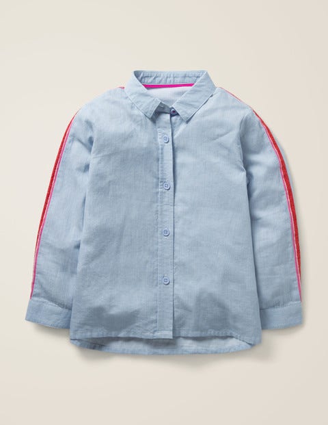 Fun Shirt - Provence Blue Ticking Stripe Fun Shirt - Provence Blue Ticking Stripe