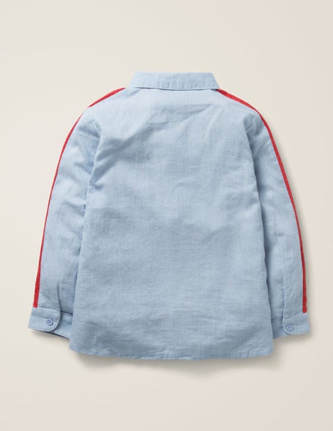 Fun Shirt - Provence Blue Ticking Stripe Fun Shirt - Provence Blue Ticking Stripe