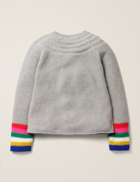 Alltagstauglicher Cardigan - Grau Meliert Alltagstauglicher Cardigan - Grau Meliert
