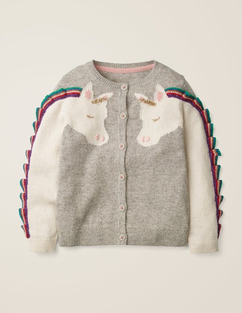 Gilet Fun - Licorne gris chiné Gilet Fun - Licorne gris chiné